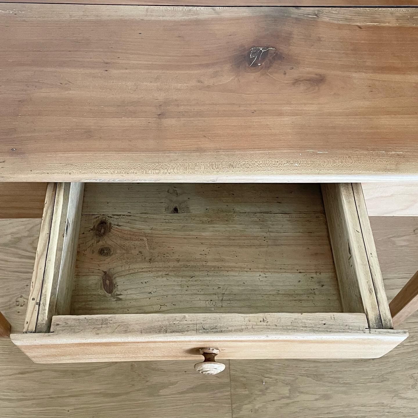 Farm table type desk