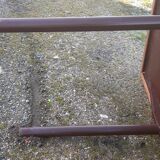 Industrial iron and wood table