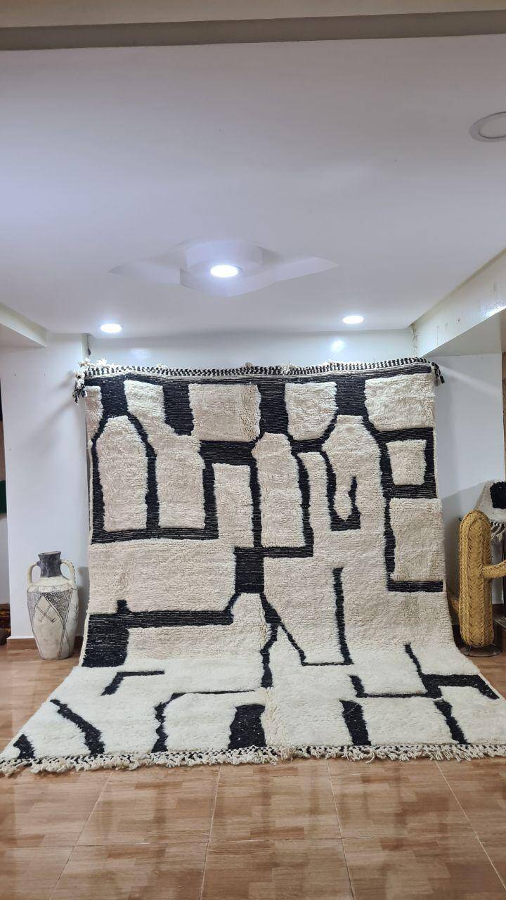 Handmade Berber wool rug 300x300 cm