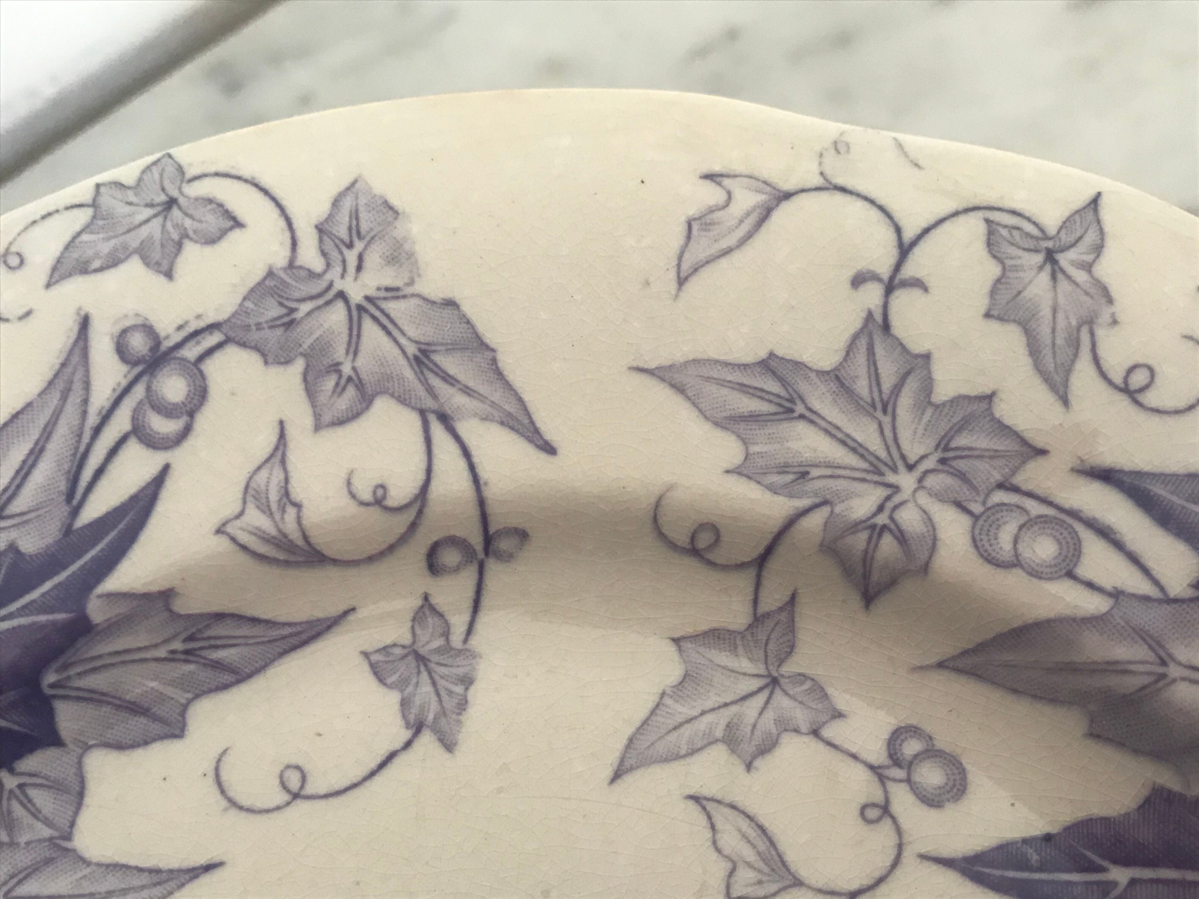 Lot de 10 assiettes Sarreguemines