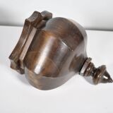 Antique Baroque Corner Shelf – Solid Walnut, 1900