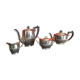 Silver metal tea and coffee set