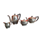 Silver metal tea and coffee set