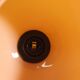 Vintage opaline orange pendant lamp Space Age