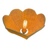 Lampe a poser corolle cannage