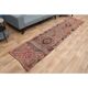 1970s Turkish Oushak Handmade Wool Cotton Orange Runner Rug 78x355