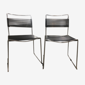 Chaises scoubidou 1970