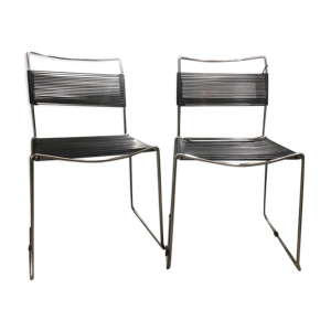 Chaises scoubidou 1970