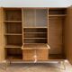 Vintage 1950s wooden secretary cabinet