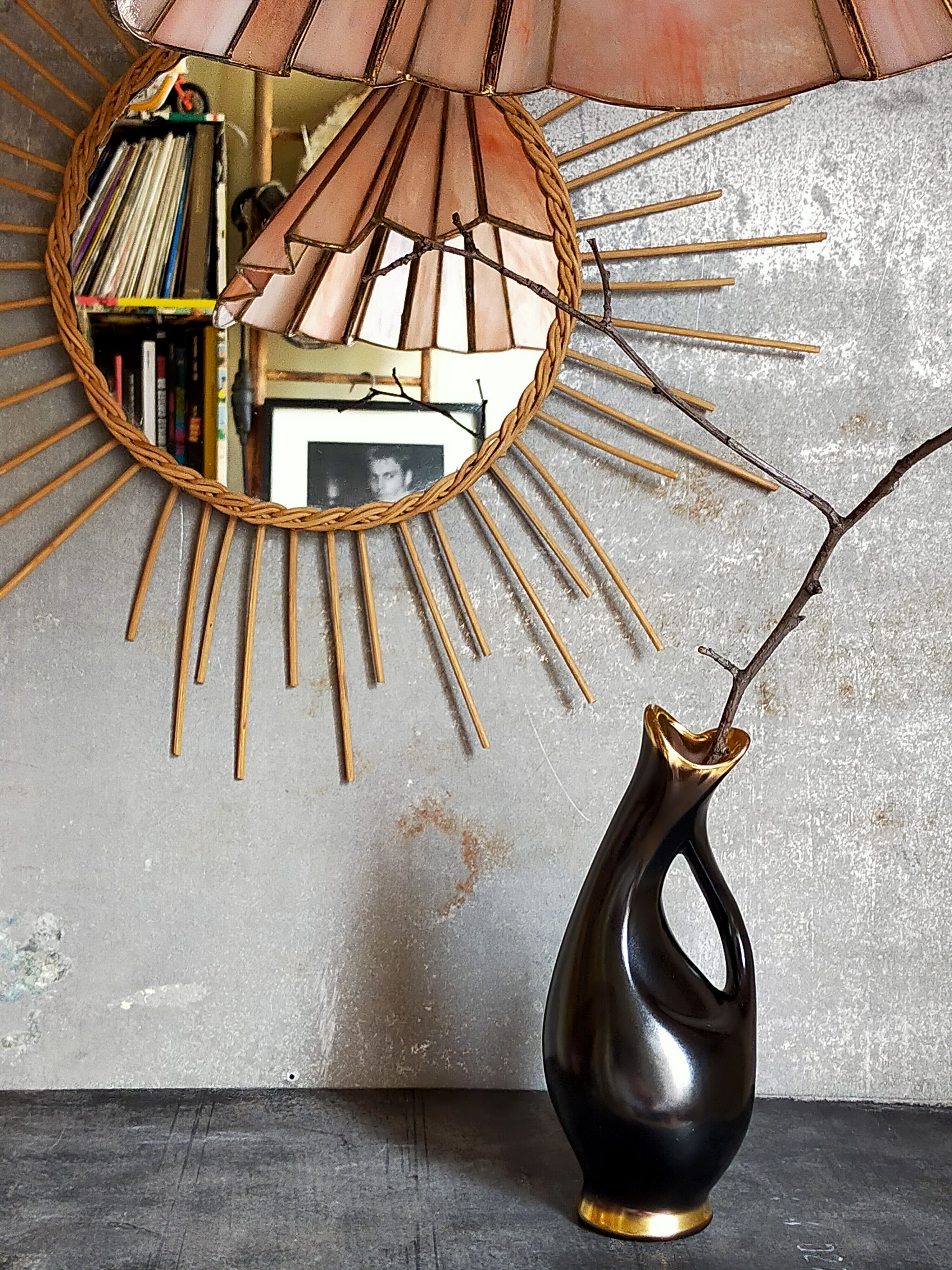 Soliflore vintage ceramic freeform