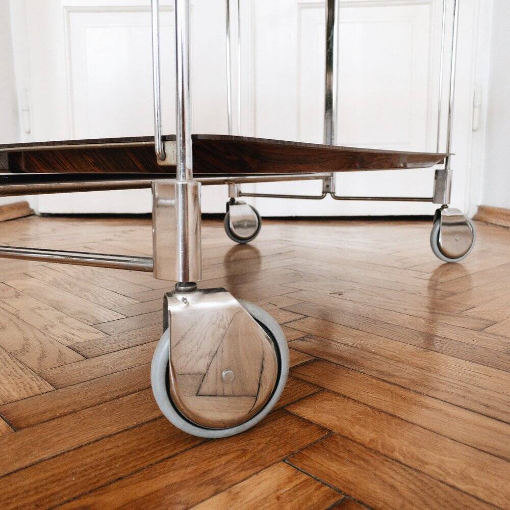Mid-century modern German bar cart or trolley, 1970s