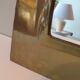 Brass square mirror, 1970