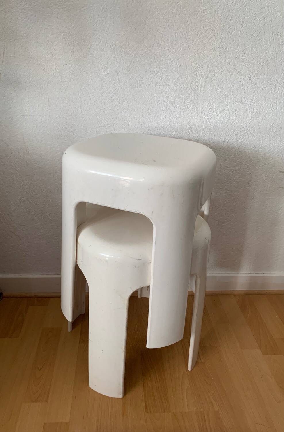 Vintage plastic stool from the 70s
