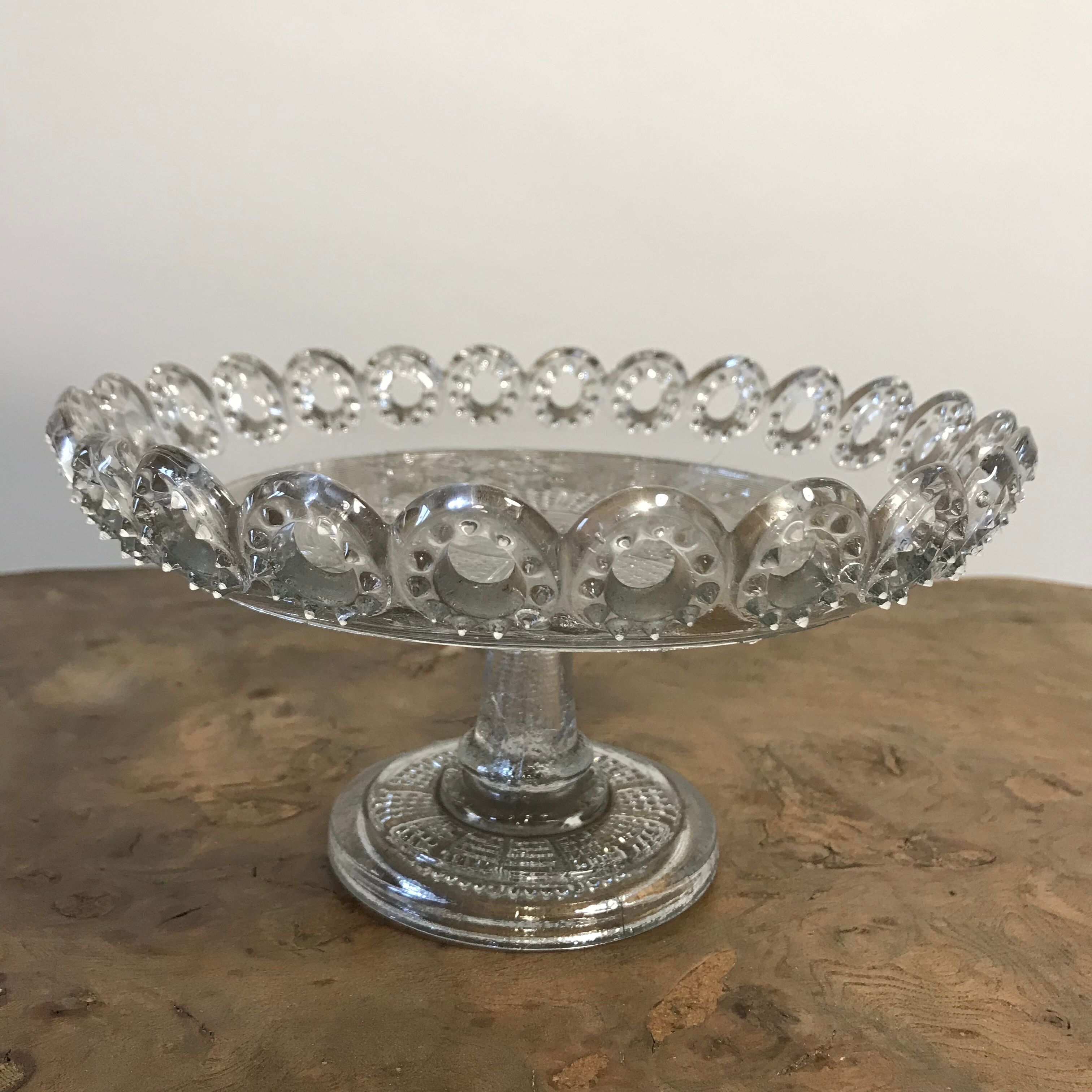 1900 pressed glass fruit cup
