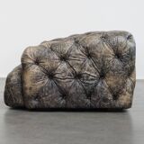 Chesterfield cowhide sofa