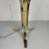 Large ( 65 cm ) midcentury brass space age mushroom table lamp, 1960s