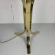 Large ( 65 cm ) midcentury brass space age mushroom table lamp, 1960s