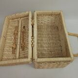 Clear wicker vanity - 2 coves