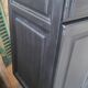 Large wooden and black sideboard