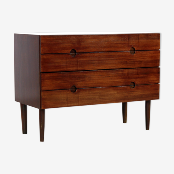 Rosewood danish design chest of drawers