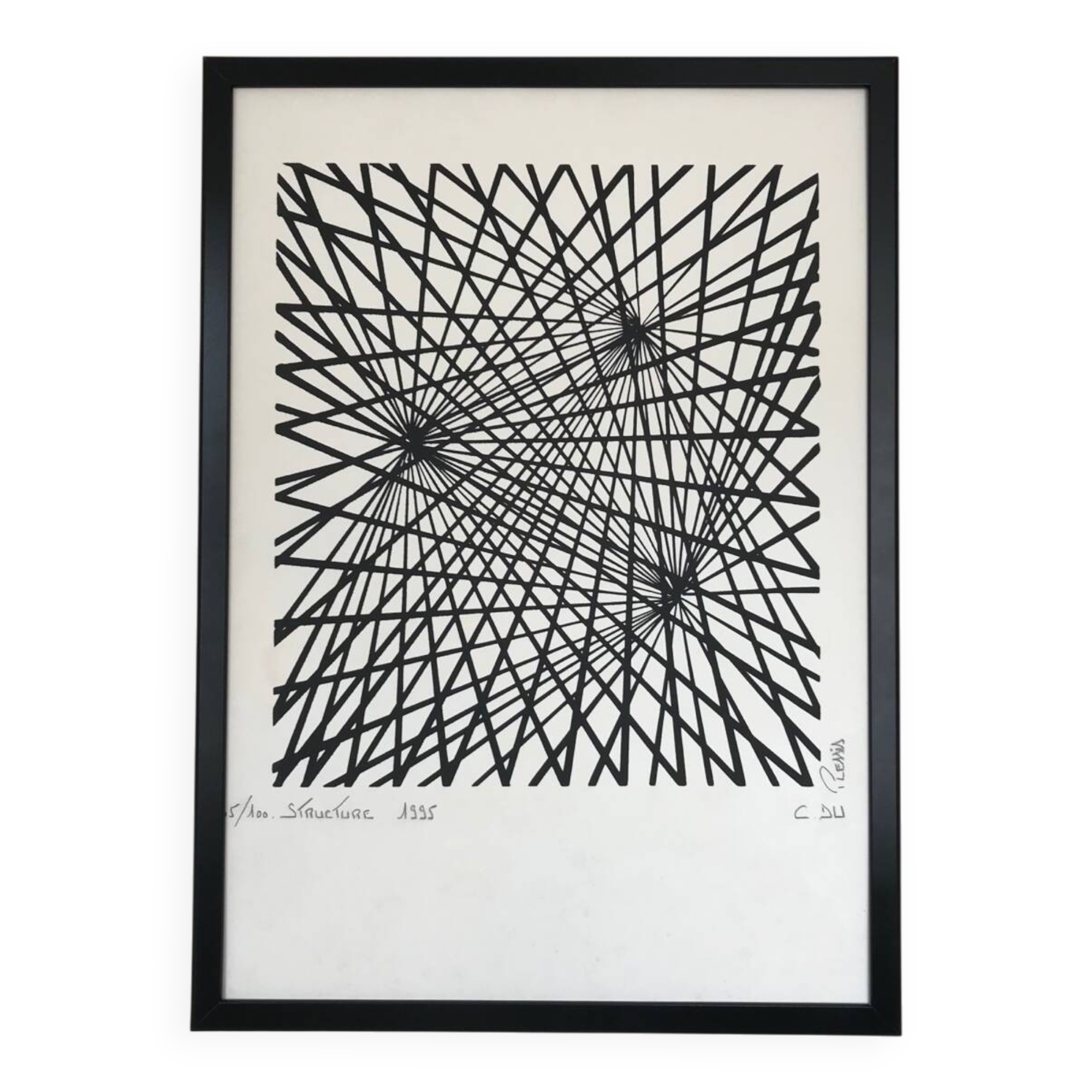 Kinetic lithography, structure, 1995, by c. du plessis