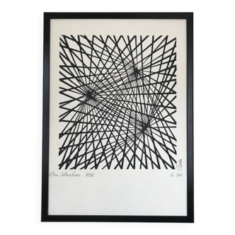 Kinetic lithography, structure, 1995, by c. du plessis