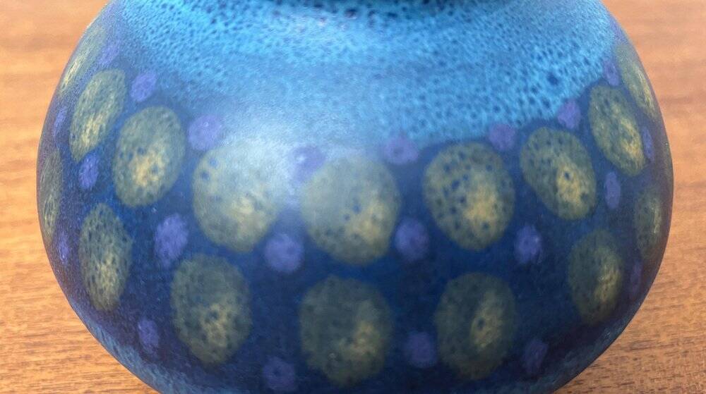 Vintage German ceramic vase from the Viola series by KMK Keramik Manufaktur Kupfermühle, 1970s.