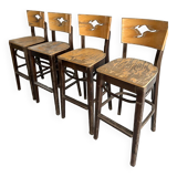Ensemble de 4 tabourets de bar