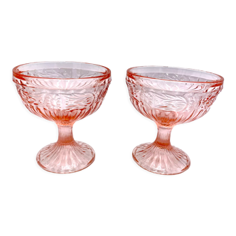 Two pink cups, Ząbkowice, 1970s