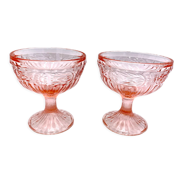 Deux coupes roses, Ząbkowice, années 1970