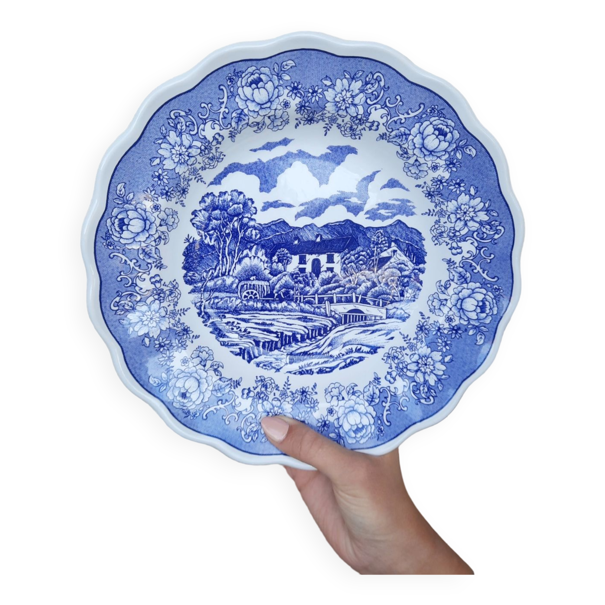 Hollow plate Swiss Landscape vintage