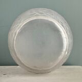 Art Deco ball vase in frosted glass