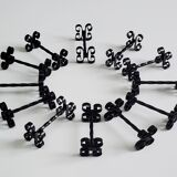 12 portes couteaux fer forgé