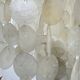 Mid-century mother of pearl Capiz shell Verner Panton style hanging lamp, 1970s