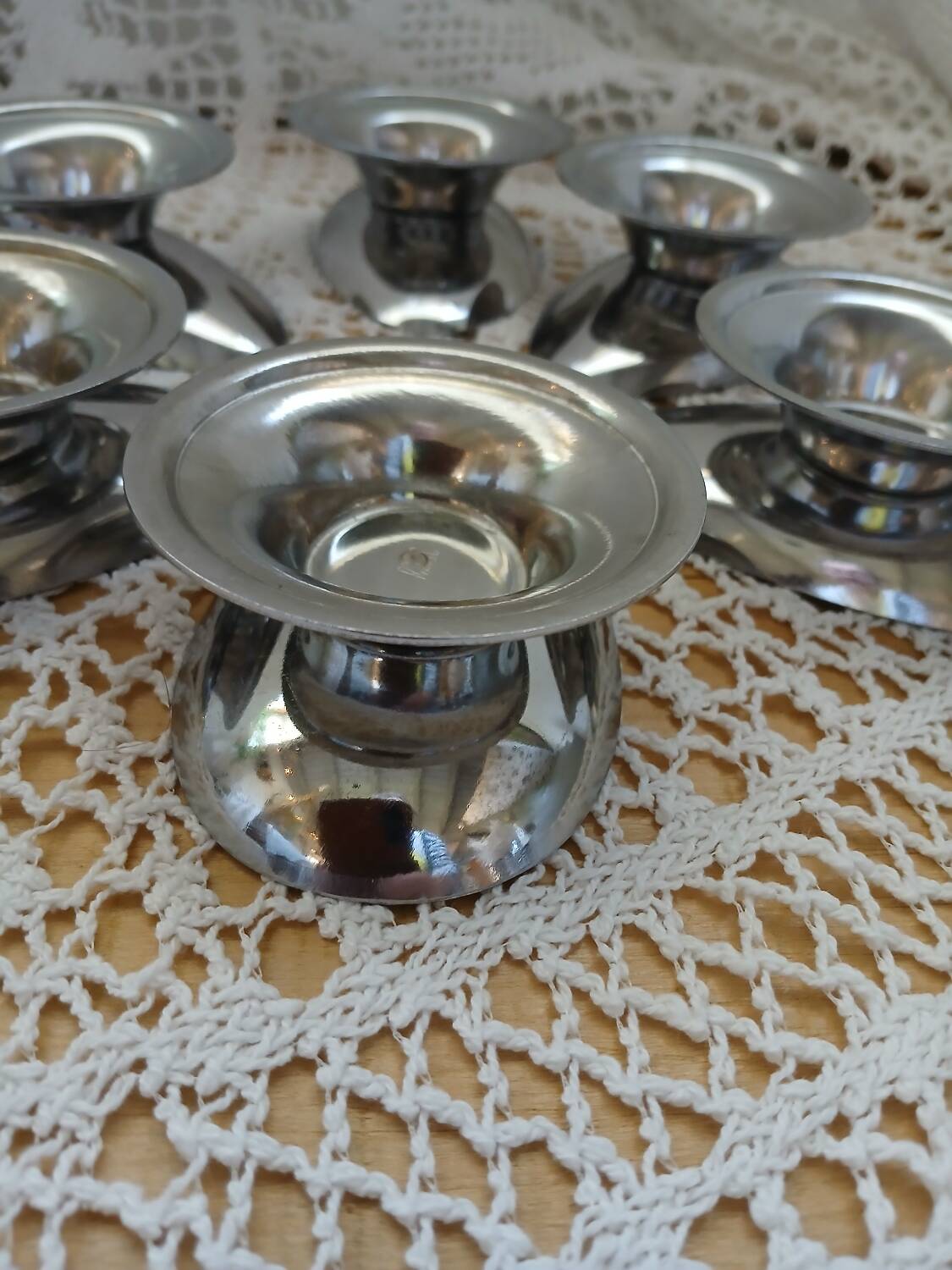 6 stainless steel avocado bowls