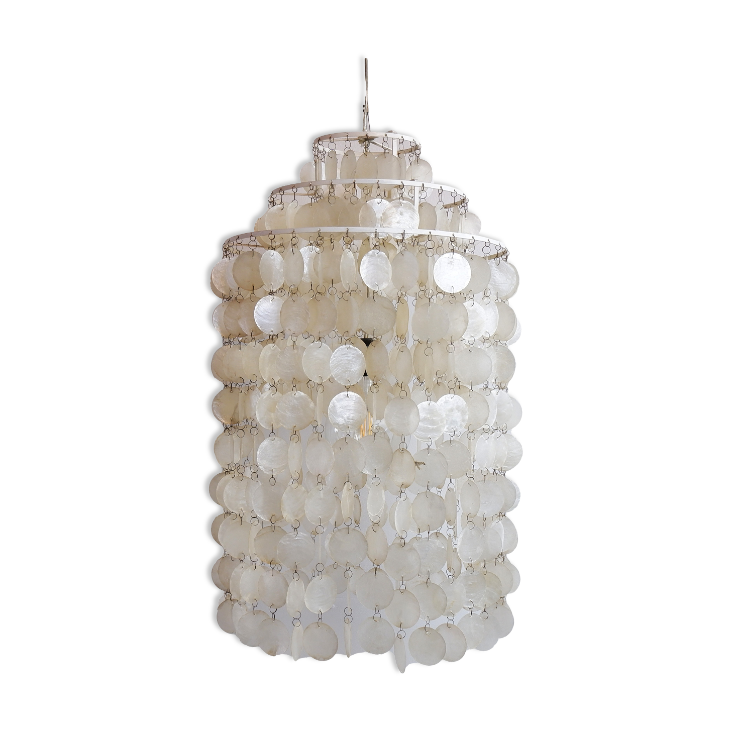 Capiz shells pendant, 1960s