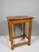 Vintage handmade workshop stool with handle, Belgium 1960