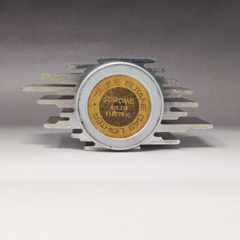 1960s Table Lighter by Sarome In Aluminium