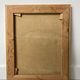 Vintage mid century swedish framed oil painting - garden party