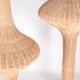 Paire de lampadaires en osier
