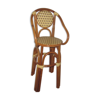 vintage rattan children's high chair