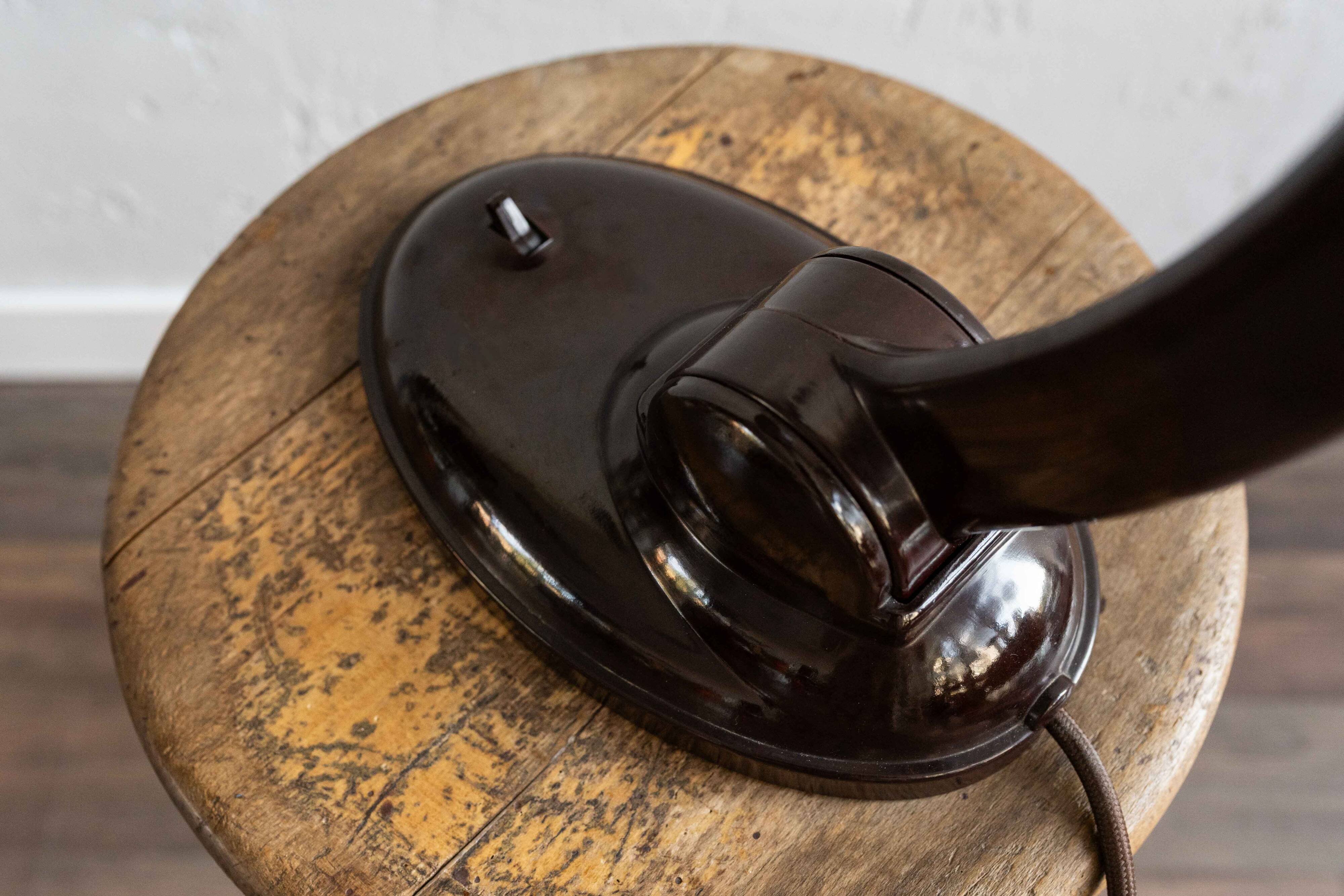 Art Deco Bakelite Desk Lamp Futurit 202 By Eric Kirkham Cole for Gummon Bratislava, Slovakia, 1930s