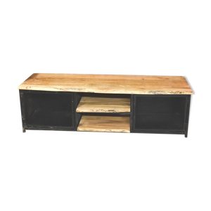 Meuble TV en bois d'acacia