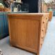 Renovated oak workbench island