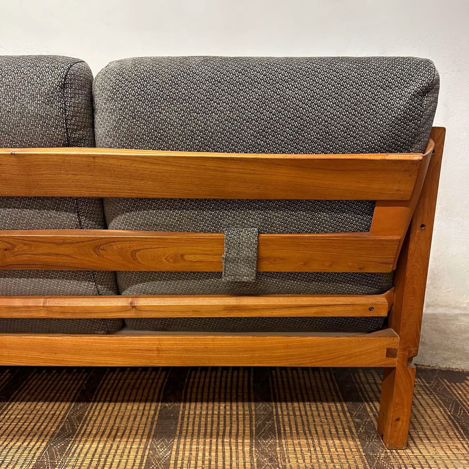 S32 sofa & its S15 armchair by Pierre Chapo, France, 1966