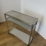 USM Haller side table in light grey