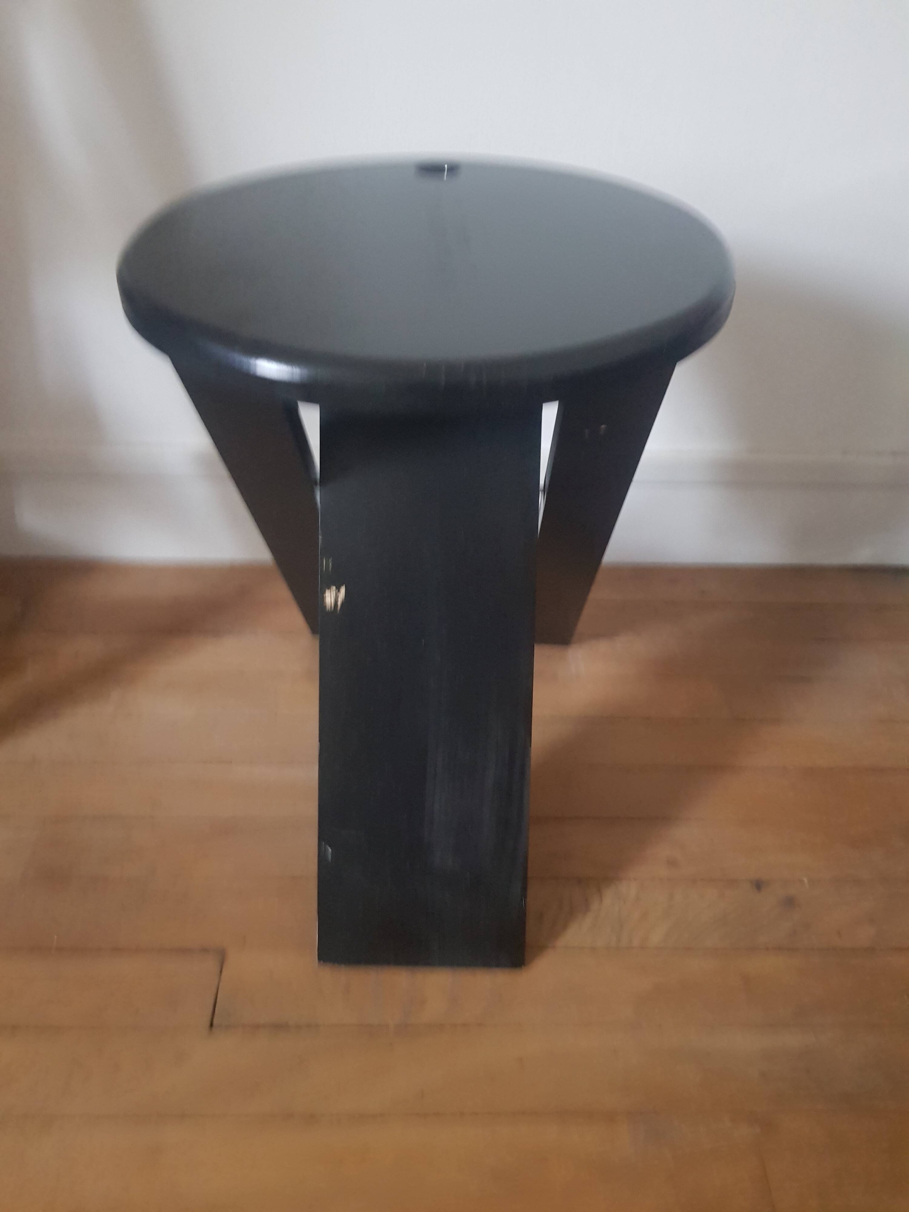 Suzy black stool by Adrian Reed
