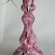 Vase verre de Clichy Legras Rose début XXème