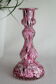 Vase verre de Clichy Legras Rose début XXème