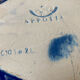 Saladier bleu coquillage Appolia vintage fabriqué en Bretagne